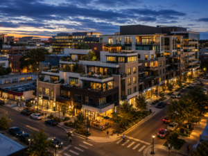 Cherry Creek Denver Colorado — luxury neighborhood with world class shopping dining and the Cherry Creek Trail