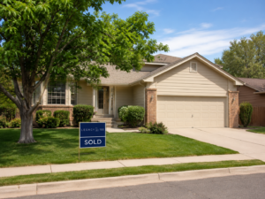 Sold sign outside a Denver home after getting your home ready to sell the smart way